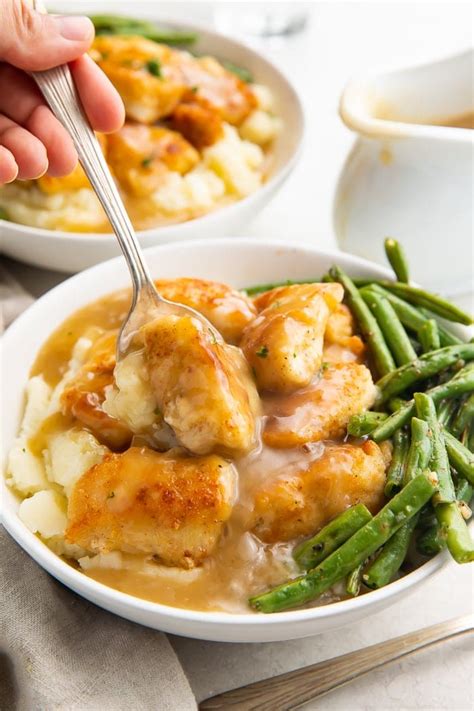 whole30-fried-chicken-and-mashed-potato-bowl-with-gravy image