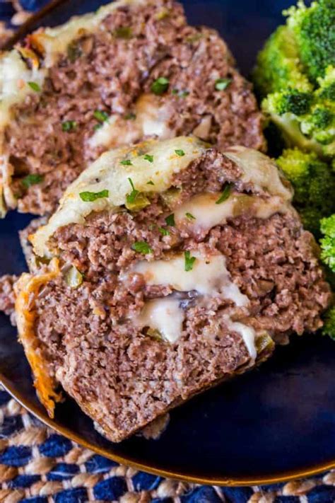 philly-cheesesteak-meatloaf-dinner-then-dessert image
