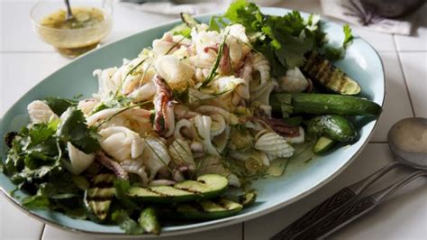 spicy-thai-squid-salad-with-charred-cucumber image