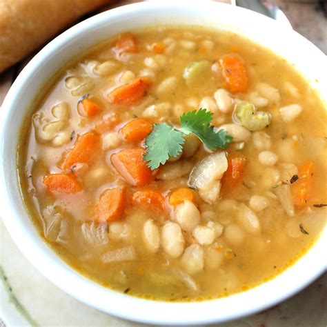 slow-cooker-navy-bean-soup-recipe-gluten-free image