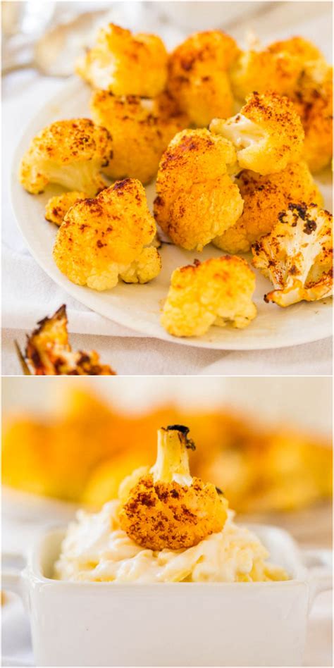 oven-roasted-cauliflower-dipping-sauce-averie image