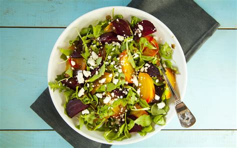 smoked-beet-salad-with-smoky-raisin-vinaigrette image