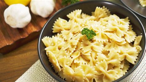 buttery-garlic-bow-tie-pasta-recipe-recipesnet image