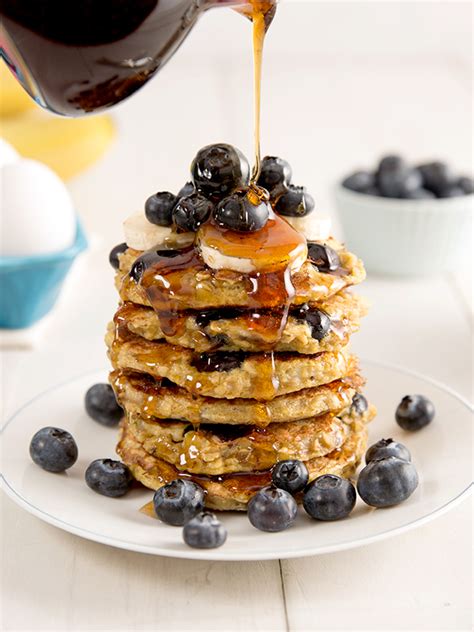 gluten-free-blueberry-oat-pancakes-with-lemon-maple-syrup image