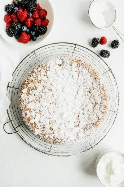 spanish-almond-cake-with-berries-the-delicious-spoon image