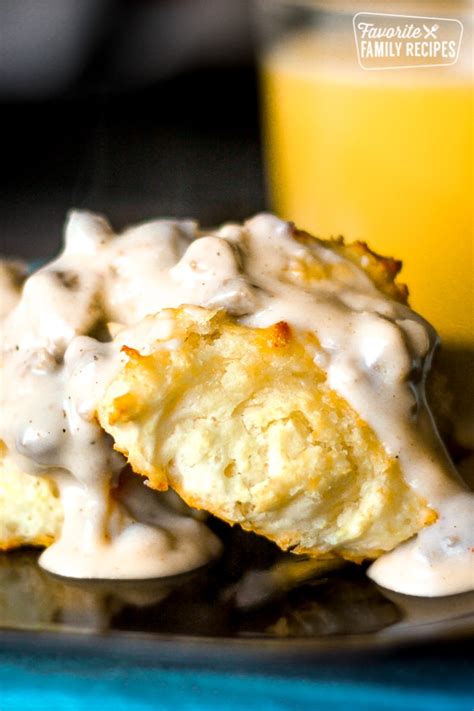 easy-biscuits-and-gravy-recipe-favorite-family image