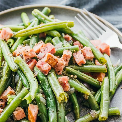 how-to-cook-instant-pot-green-beans-and-ham-savory-tooth image
