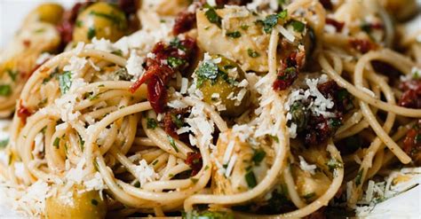 pasta-with-sun-dried-tomatoes-olives-artichokes-and image