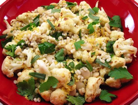 cauliflower-and-herbed-barley-salad-in-the-kitchen image