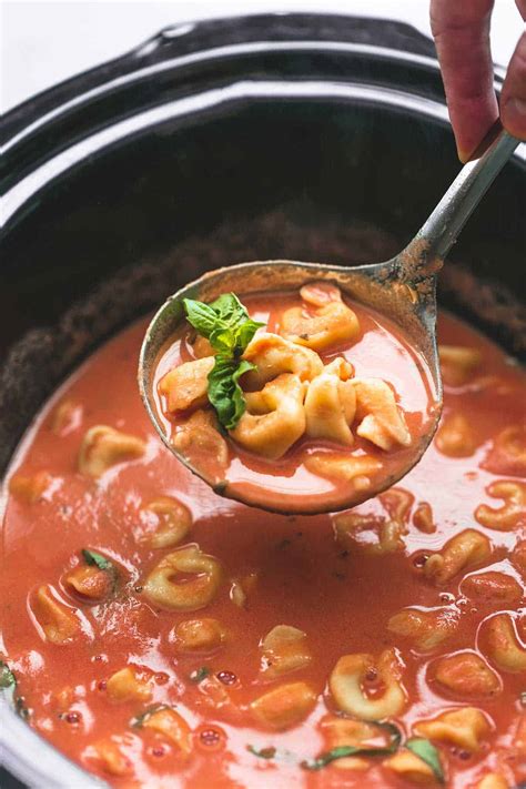 crockpot-tomato-basil-tortellini-soup-creme-de-la-crumb image