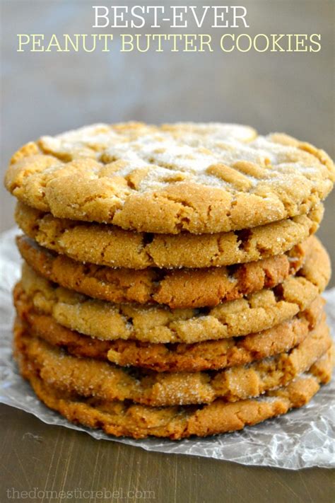 the-best-crisp-and-chewy-peanut-butter-cookies image