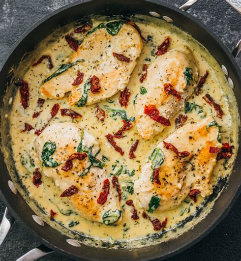 keto-tuscan-chicken-with-creamy-garlic-sauce image