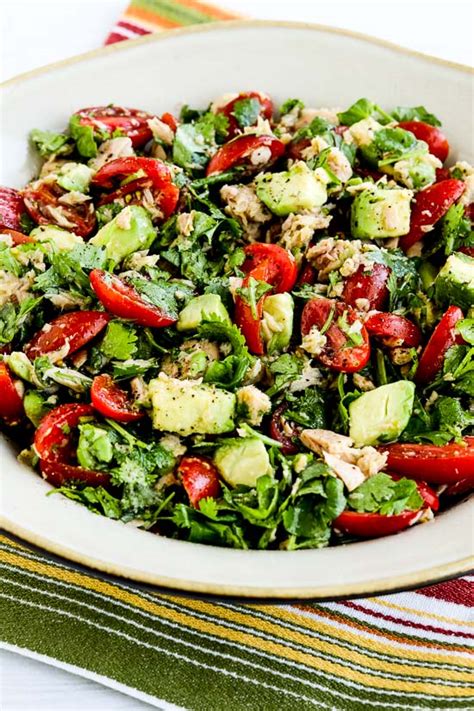 tuna-avocado-tomato-salad-kalyns-kitchen image