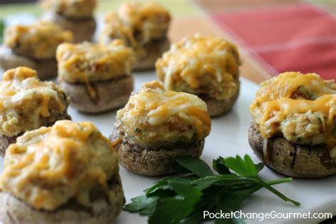 herb-and-cheese-stuffed-mushrooms-recipe-pocket image