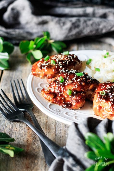 sticky-asian-chicken-thighs-savor-the-flavour image