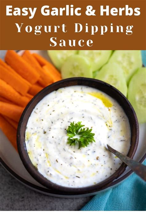 easy-5-minute-yogurt-dipping-sauce-with-garlic image