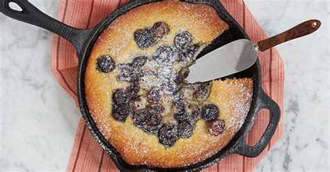 easy-cherry-skillet-cake-recipe-purewow image