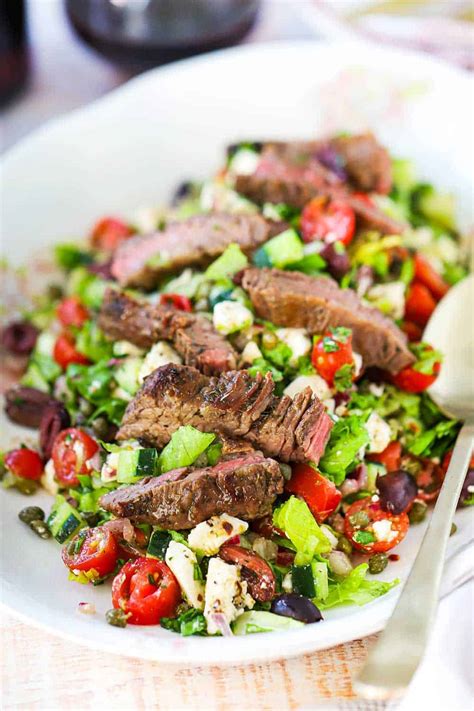 greek-salad-with-grilled-steak-how-to-feed-a-loon image