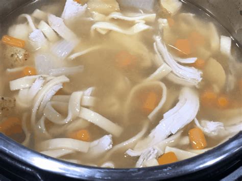 instant-pot-turkey-noodle-soup-a-sparkle-of-genius image