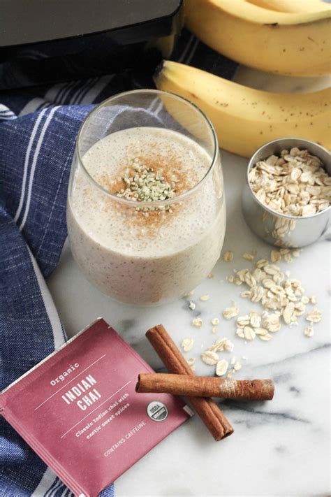 banana-chai-smoothie-for-gut-health-street-smart-nutrition image