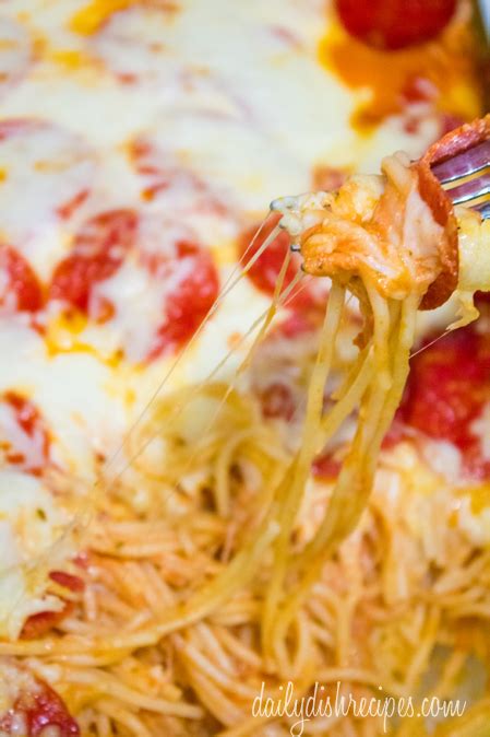 pepperoni-pizza-spaghetti-casserole-daily-dish image