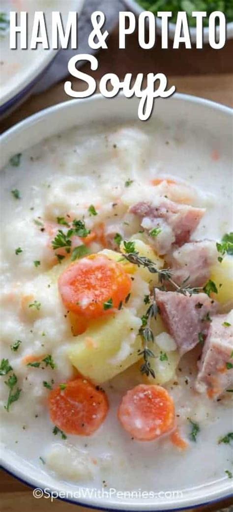 easy-crock-pot-ham-and-potato-soup image