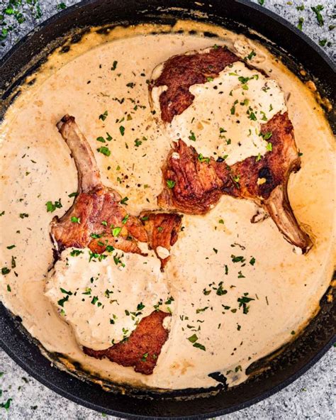 pork-chops-with-peppercorn-sauce-jo-cooks image