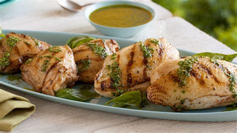 grilled-chicken-with-basil-dressing-food-network image