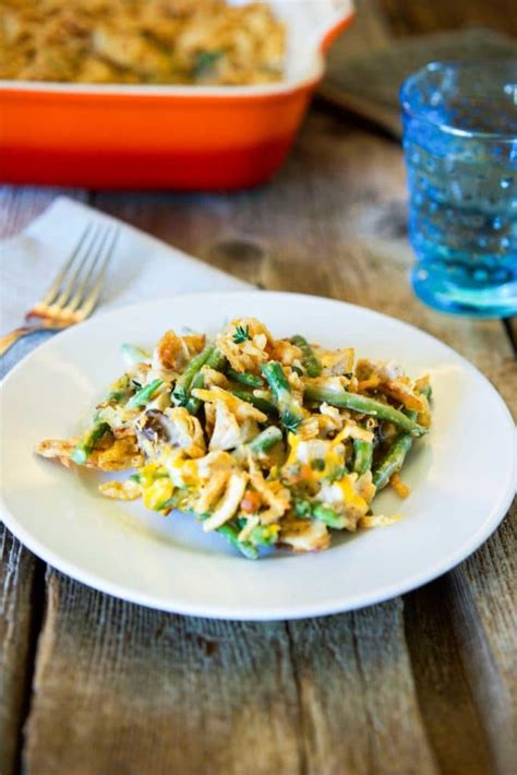turkey-green-bean-casserole-gratin-kevin-is-cooking image