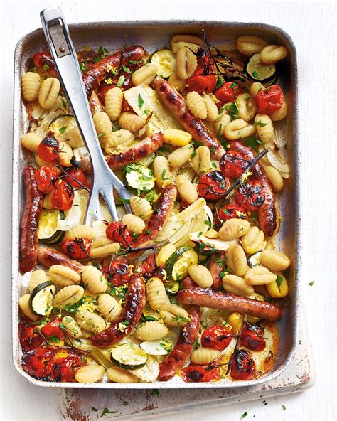sausage-vegetable-and-gnocchi-tray-bake image