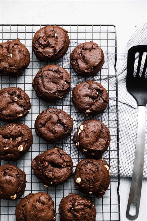 super-fudgy-chocolate-cookies-chewy-the image
