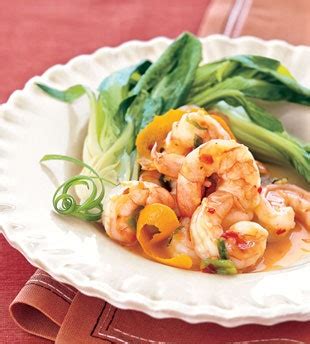 spicy-sweet-tangerine-shrimp-with-baby-bok-choy image