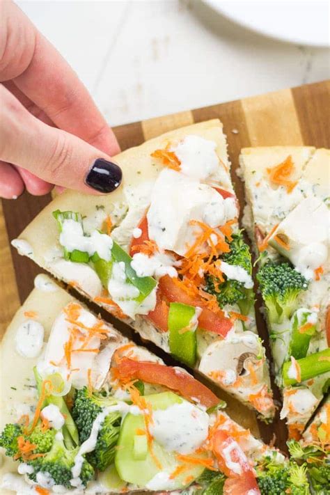 easy-healthy-cold-veggie-pizza-extra-vegetables image