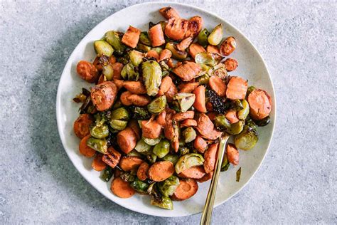roasted-carrots-and-brussels-sprouts-fork-in-the-road image