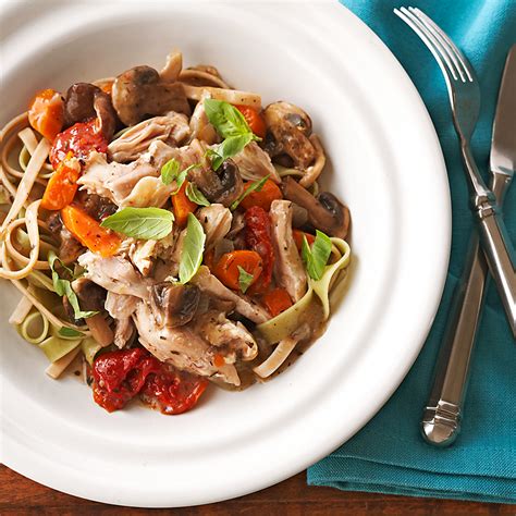 herbed-chicken-and-mushrooms-recipe-eatingwell image