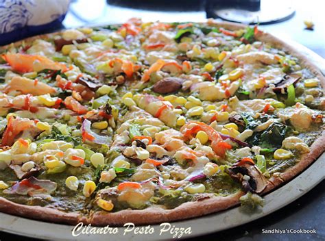 cilantro-pesto-vegetable-pizza-sandhiyas-cookbook image