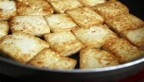 pan-fried-tofu-in-soy-sauce-cooking-korean-food-with image