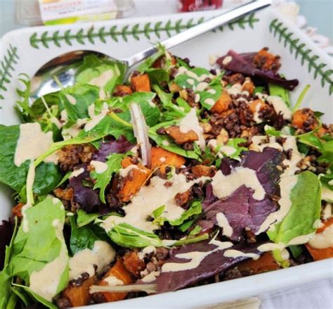 roasted-squash-and-balsamic-lentil-salad-vegan-one image