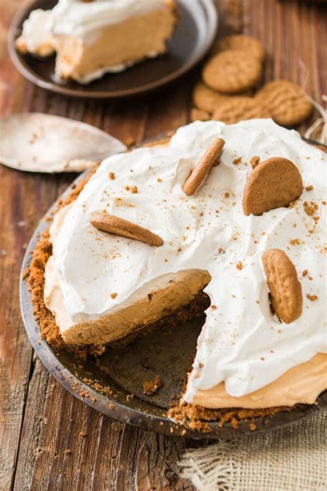 no-bake-pumpkin-pie-with-gingersnap-crust-oh image
