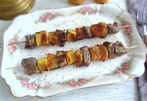 veal-kebabs-with-pineapple-and-orange-food-from-portugal image