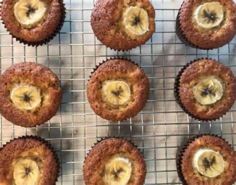 banana-butterscotch-muffins-two-queens-bake image