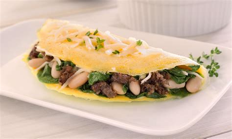 sausage-and-spinach-omelet-recipe-owens-sausage image