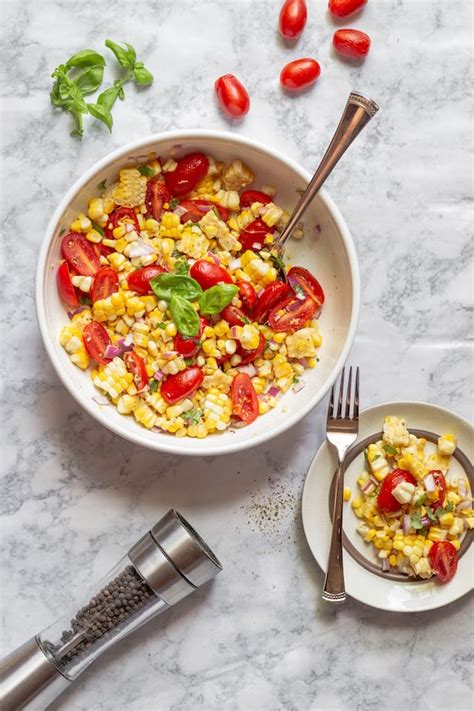 summer-corn-and-tomato-salad-sinful-nutrition image