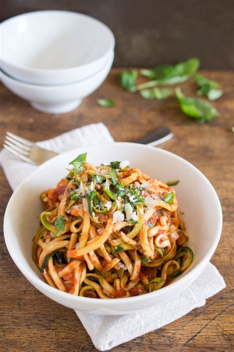 zucchini-pasta-with-tomato-sauce-chef-savvy-chef-savvy image