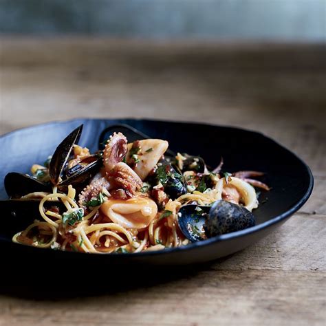 spicy-fideos-with-mussels-and-calamari-recipe-kay image