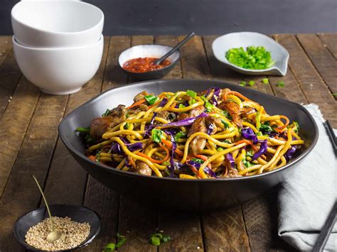 stir-fried-lo-mein-noodles-with-pork-and-vegetables image