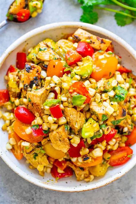 grilled-chicken-and-corn-salad-averie-cooks image