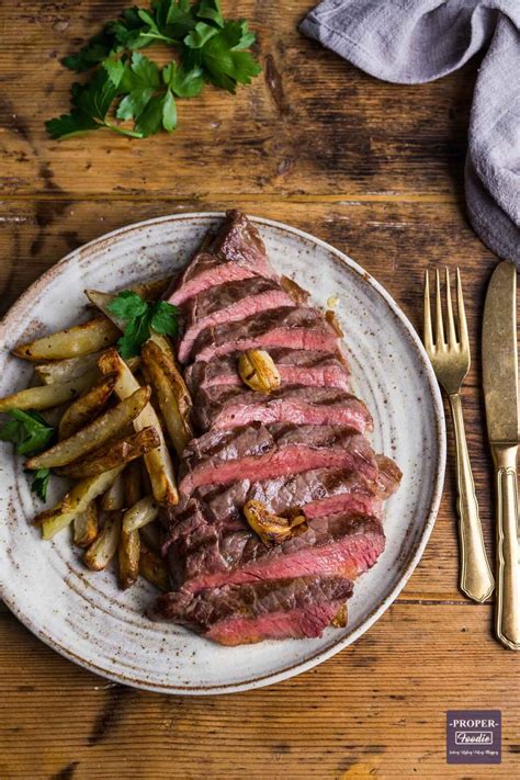 steak-and-chips-with-garlic-butter-properfoodie image