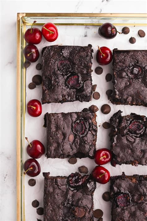 fudgy-chocolate-cherry-brownies-marleys-menu image