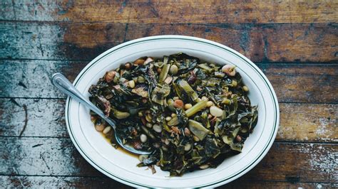 smoky-tangy-greens-and-beans-recipe-bon-apptit image